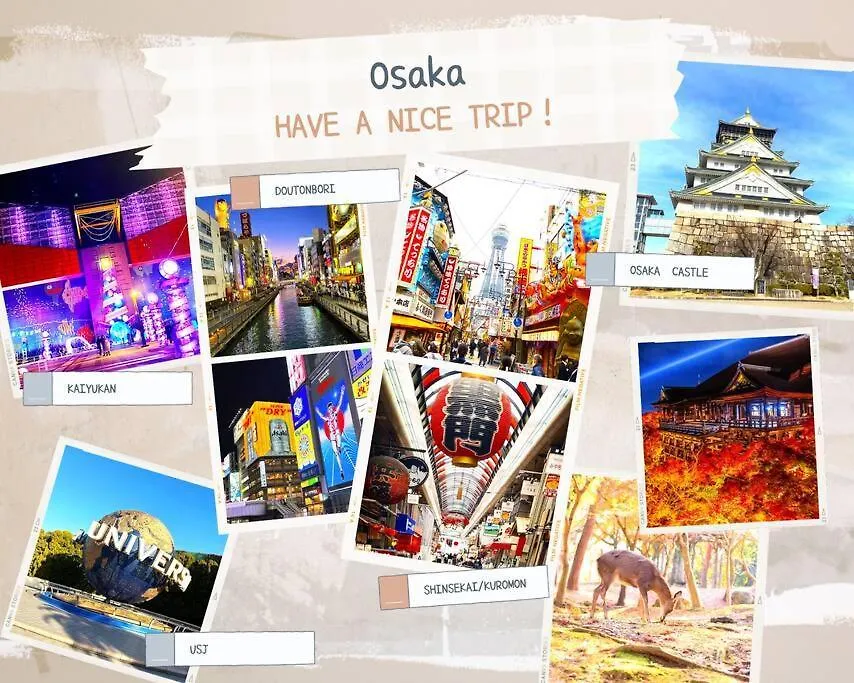 Ōguo Mansion: Central Stay Near Iauka Station Osaka
